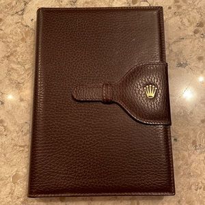 Rolex leather bound journal